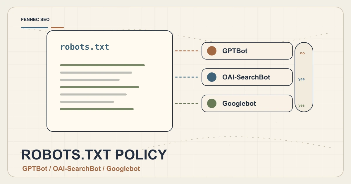 GPTBot vs OAI-SearchBot vs Googlebot: Robots.txt Rules for AI SEO